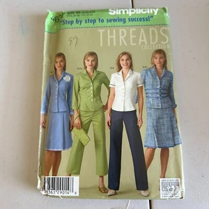 Simplicity Pattern 4637 Sz 14-20 Misses Pants 2 Lengths Skirt Jacket Purse - Picture 1 of 6