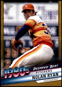 Nolan Ryan 2020 Topps Decade's Best Series 2 5x7 Gold #DB-65 7/10 Astros