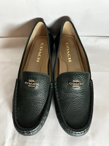 Nuevos mocasines de conducción COACH Marley para mujer sin cordones verde oscuro talla 5,5B con clase - Imagen 1 de 7