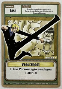 ONE PIECE~TCG~SANJI~VEAU SHOOT~SB-W02~PROMO~ITALIANO~NM~BANDAI~2006 - Imagen 1 de 2