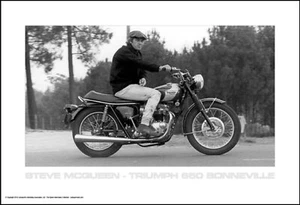 Steve McQueen - Triumph 650 Bonneville - Picture 1 of 1