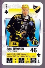 2011-12 Finnish SM LIIGA Playing Card #46 Jussi Timonen