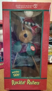 Dept 56 Reindeer Skier Rockin Rollers Dance Sing & Ski.... New In Box Untested - Picture 1 of 9