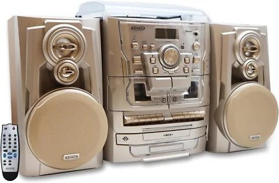 Jensen Stereo System with Turntable CD Cassette & Radio - GOLD Edition - Image 1 of 3