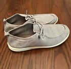 Hey Dude Wally Linen Iron Slip On Shoes Mens 9 Gray Comfort Lightweight Loafers