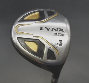 Lynx USA Tour 16° 3 Wood Stiff Graphite Shaft Lynx Grip - Picture 1 of 5