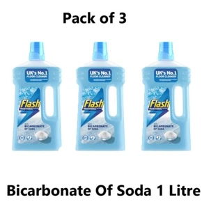 3x Flash multi Purpose Floor Cleaner With Bicarbonate Of Soda 1 Litre Cleaning - Picture 1 of 1