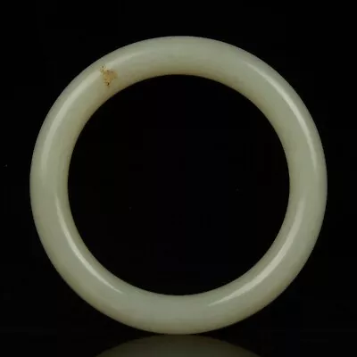 Chinese Antique Pale Green Jade Nephrite Jade Carving Bangle • 1.34$