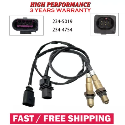 Sensor de oxigênio 2 peças O2 para 2011-2018 Audi A4 allroad A5 Quattro A6 Q5 2.0L Turbo - Imagem 1 de 4