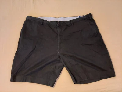 Mens Polo Ralph Lauren Khaki Shorts 50 Big Tall Black Cotton Chino - Image 1 of 4
