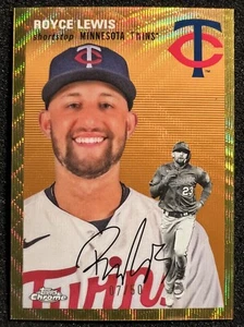 2023 Topps Chrome Platinum Royce Lewis Gold Wave Refractor /50 Minnesota Twins - Bild 1 von 2