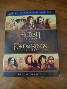THE HOBBIT TRILOGY/THE LORD OF THE RINGS TRILOGY: 6-FILM THEATRICAL - BLU-RAY - Imagen 1 de 7