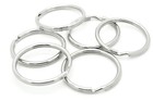 Lot of 25 Key Rings 32mm 1-1/4" Split Ring Nickel Plated Metal Keychain DIY