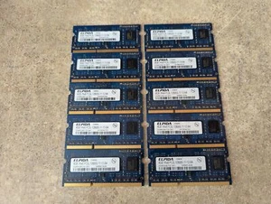 LOT OF 10 ELPIDA 4GB 1RX8 PC3-12800S-11-12-B4 EBJ40UG8EFU0-GN-F RAM J2-4(4) - Picture 1 of 7