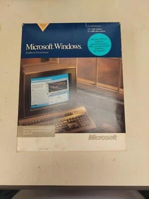 Vintage Microsoft Windows 3.0 For DOS  5.25" Disk  + bonus - Image 1 of 4