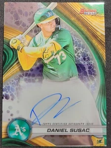 DANIEL SUSAC 2024 BOWMANS BEST OF 24 BASE AUTO RC #B24-DS OAKLAND ATHLETICS SPRC - Picture 1 of 2