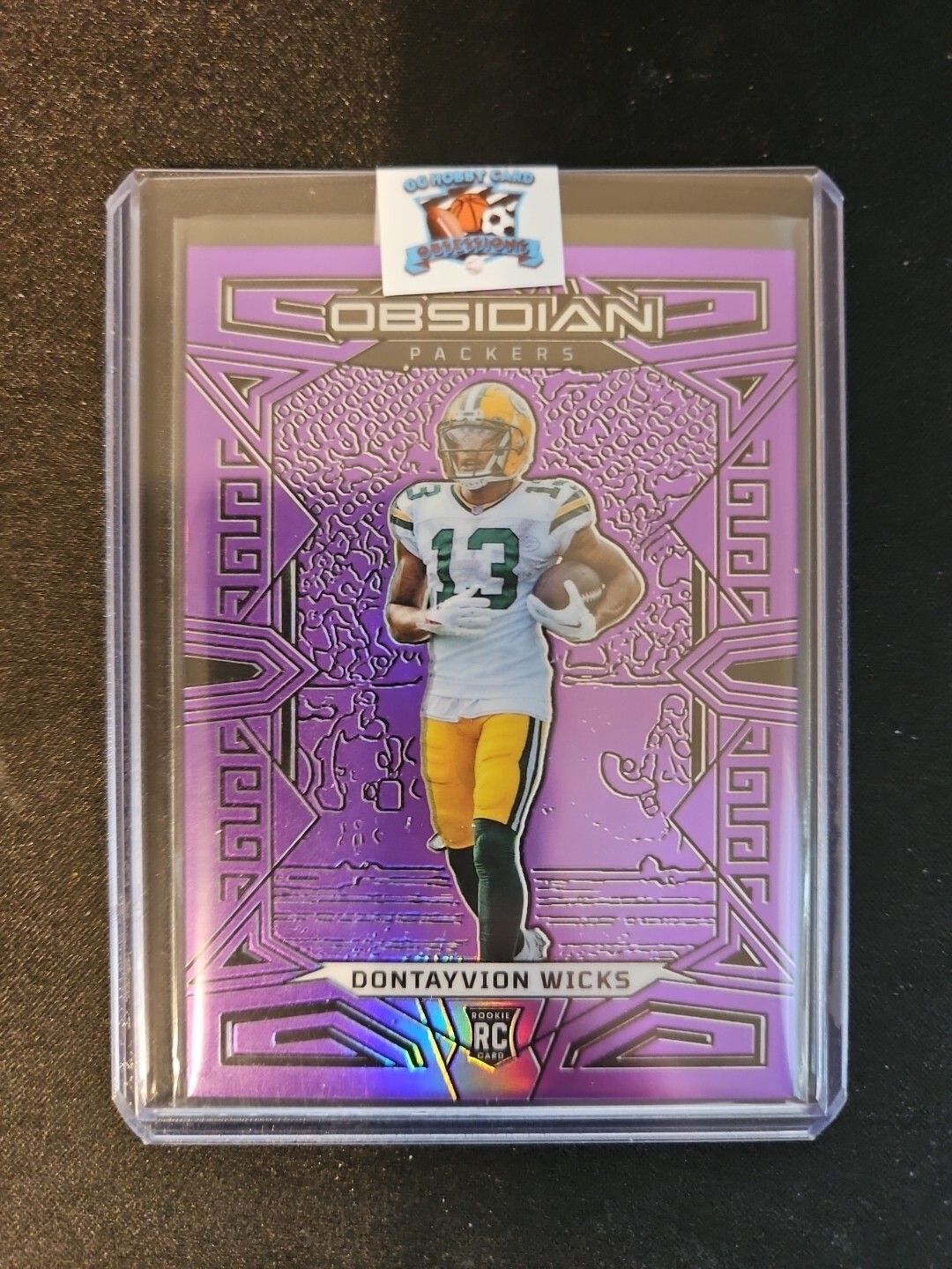 2023 Obsidian Dontayvion Wicks FOTL EXCLUSIVE Purple Flood Electric Etch /13