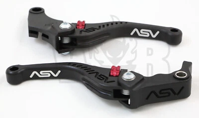 Triumph Speed Triple R / S 2011 - 21 ASV C5 Lever Set Brake Clutch Black Short - Image 1 of 4