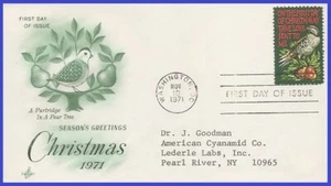USA4 #1445 ADDR ARTCRAFT FDC   Christmas Partridge & Pear Tree - Picture 1 of 1