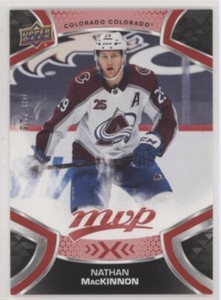 21/22 UPPER DECK MVP NATHAN MACKINNON RED PARALLEL SP RARE UD 3/25