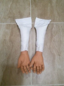 Vintage LOT of 2 Surprising Fake Arm Trunk Prop Halloween Car Joke Funny Prank - Picture 1 of 3