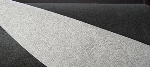 Polsterstoff GP 12,90 €/m filzartig 140cm breit grau teflonbeschichtet Vorhang - Picture 1 of 5