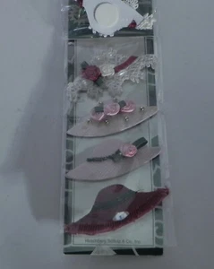  Etiquetas adhesivas decorativas en miniatura 3D para sombrero para mujer coleccionables  - Imagen 1 de 5