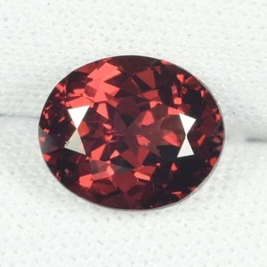 3.58 ct HI LUSTROUS PURPLE PINK RED NATURAL RHODOLITE GARNET Oval See Vdo AVT - Picture 1 of 3