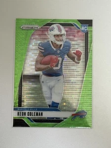 Panini Prizm Keon Coleman 2024 verde neón Pulsar novato RC #362 Buffalo Bills - Imagen 1 de 2