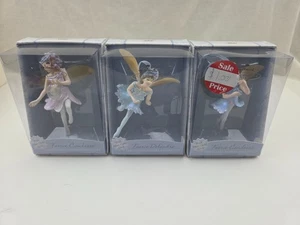 Hallmark Keepsake Frostlight Faeries Juego de 3 Adornos 2001 Fibra Óptica ¡Resplandor! - Imagen 1 de 2