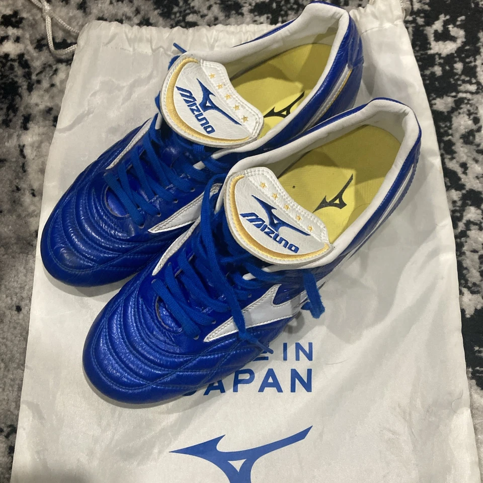 Copa Mizuno Wave Legend azul/blanco P1GA201901 - talla 9,5 EE. UU. - Imagen 1 de 4