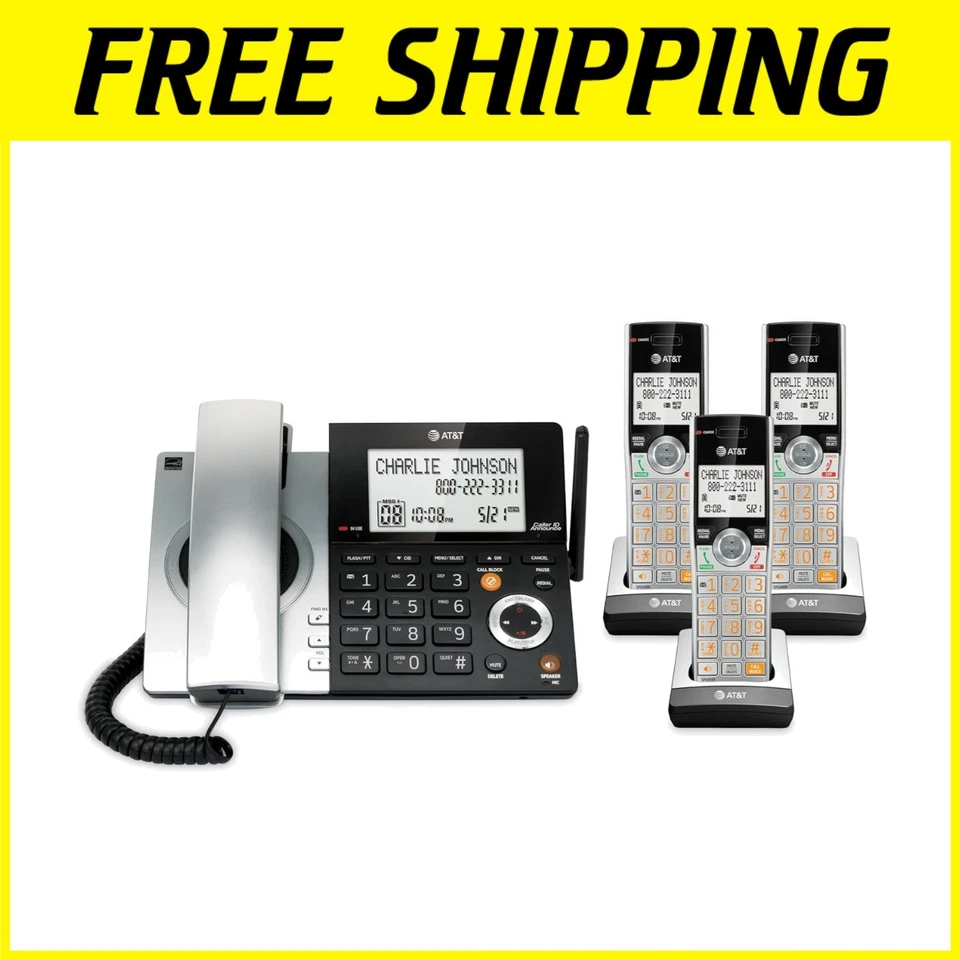 Telefone sem fio tela grande com sistema de atendimento - Imagem 1 de 4