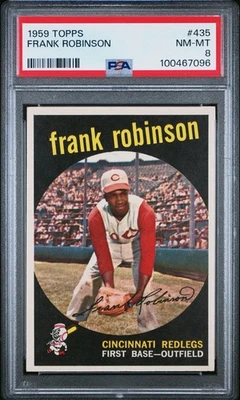1959 Topps Frank Robinson #435 PSA 8 Cincinnati Redlegs Foto 1 de 2