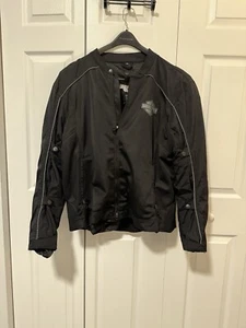 Harley Davison Motorcycle Biker Jacket With Shoulder Forearm Support 2XL - Picture 1 of 13