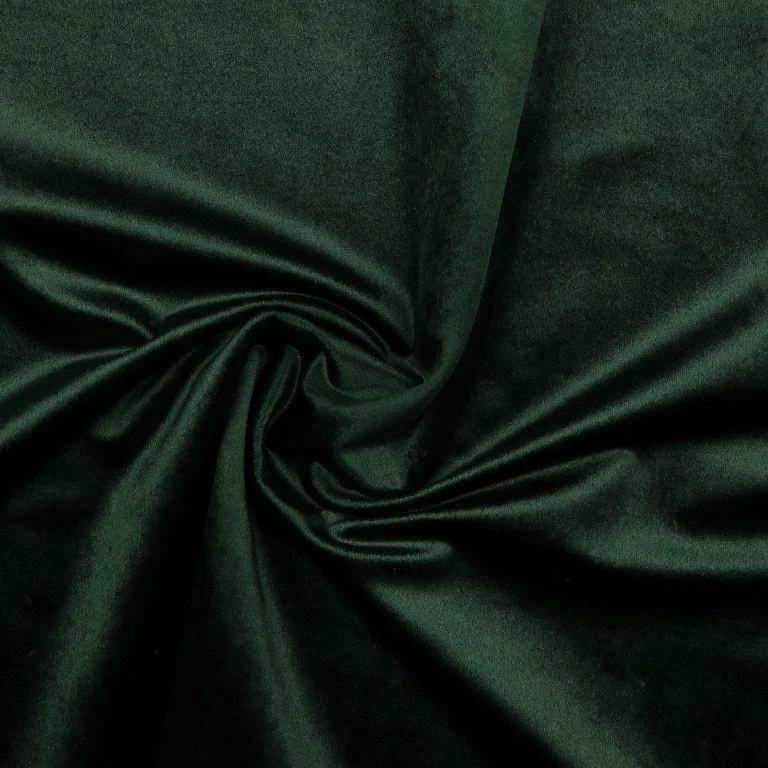 Plush Velvet Velour Fabric Material Old Green - Image 1 of 1