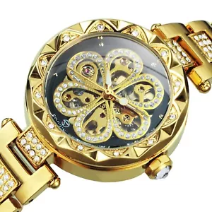Orologio da donna orologio da polso orologio luminoso orologio da donna acciaio inox automatico meccanico - Foto 1 di 14