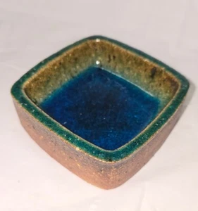 MCM Norwegian Pottery Konrad Galaaen for Porsgrund 1967 3.5 × 3.5 Trinket Dish - Picture 1 of 24