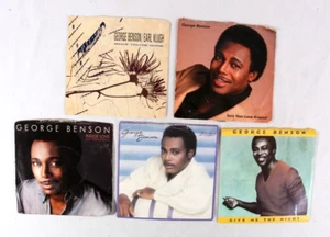 George Benson 45 rpm Records, Lot of 5 w Picture Sleeves, VG to EX - Imagen 1 de 4