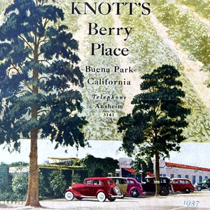 1937 Knotts Berry Place Farm Restaurant Tea Room Menu California #E4 - Picture 1 of 6