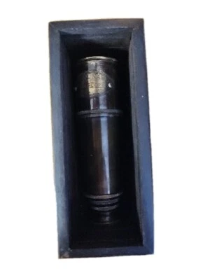 Винтажный телескоп Ее Величеству Королевский флот А. Масполи Лондон - 1915 деревянная коробка - Изображение 1 из 4