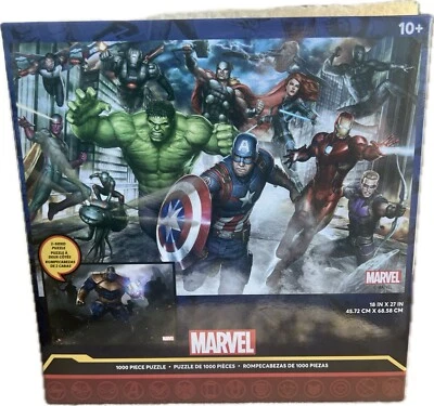 Marvel Avengers 2-Sided Puzzle 1000 pieces NEW / SEALED - Image 1 of 4