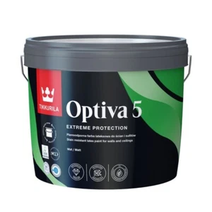 Farbe Tikkurila Optiva Matt [5] Latexfarbe Grundfarbe für Wand und Decke 9 L - Bild 1 von 12