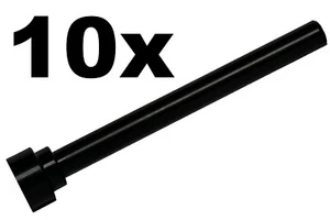 NEW LEGO - Antenna - Length 4 - Black x 10 - Flat Top Modern version - Picture 1 of 2