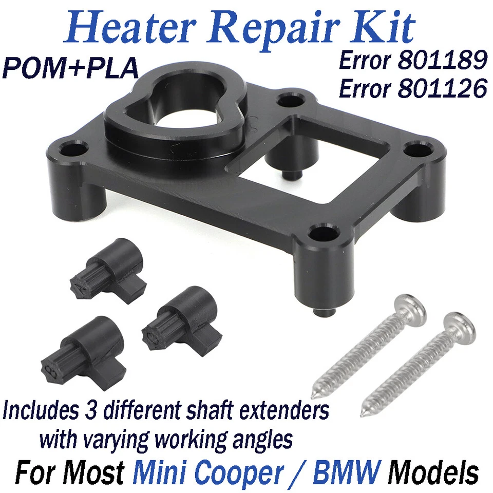 For Mini Cooper / BMW Heater Repair Kit Error 801189 801126 w/ 3 Shaft Extenders - Image 1 of 4