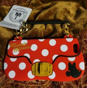NWT Disney Parks Minnie Mouse Purse w/Handle Red Silicone iPhone Case - Picture 1 of 5