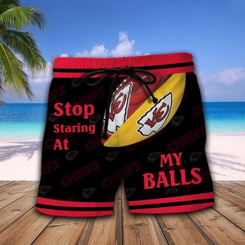 Kansas City Chiefs Mens Beach Board Shorts Summer Quick Dry Swim Trunks Fan Gift Cover