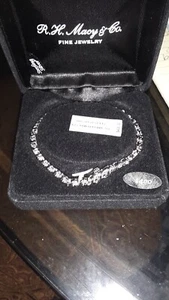 1/2 carat diamond tennis bracelet In 925 Silver (Macy's) - Picture 1 of 8