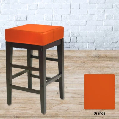 Bar Stool Cover SQUARE BACKLESS Replacement STAPLE ON Vinyl Skin - Kitchen, Pub - Image 1 of 4