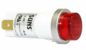 SUNS IL4E-120E-R-Q LED 1/2" Red Indicator Light Raised 120V Solico Ideal 777112 - Picture 1 of 1