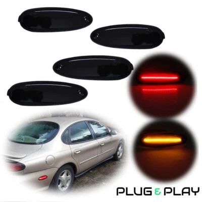 [Plug & Play]Smoked F & R Bumper Side Marker Lights For 2002-05 Ford Thunderbird - Image 1 of 4